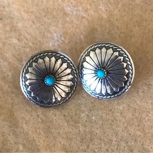 Sterling Silver and Turquoise Earrings
